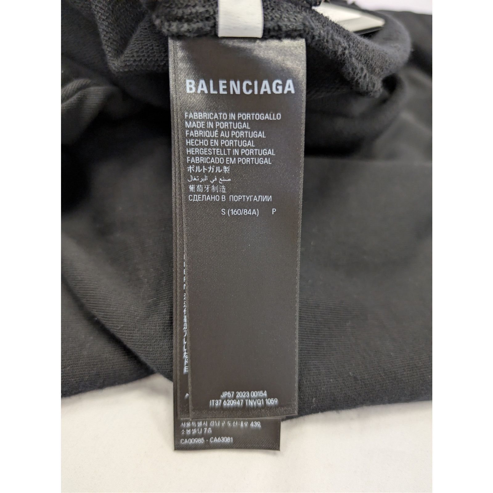Balenciaga o1rshd1 Large Fit Hoodie in Black S Size US S / EU 44-46 / 1 - 15 Thumbnail