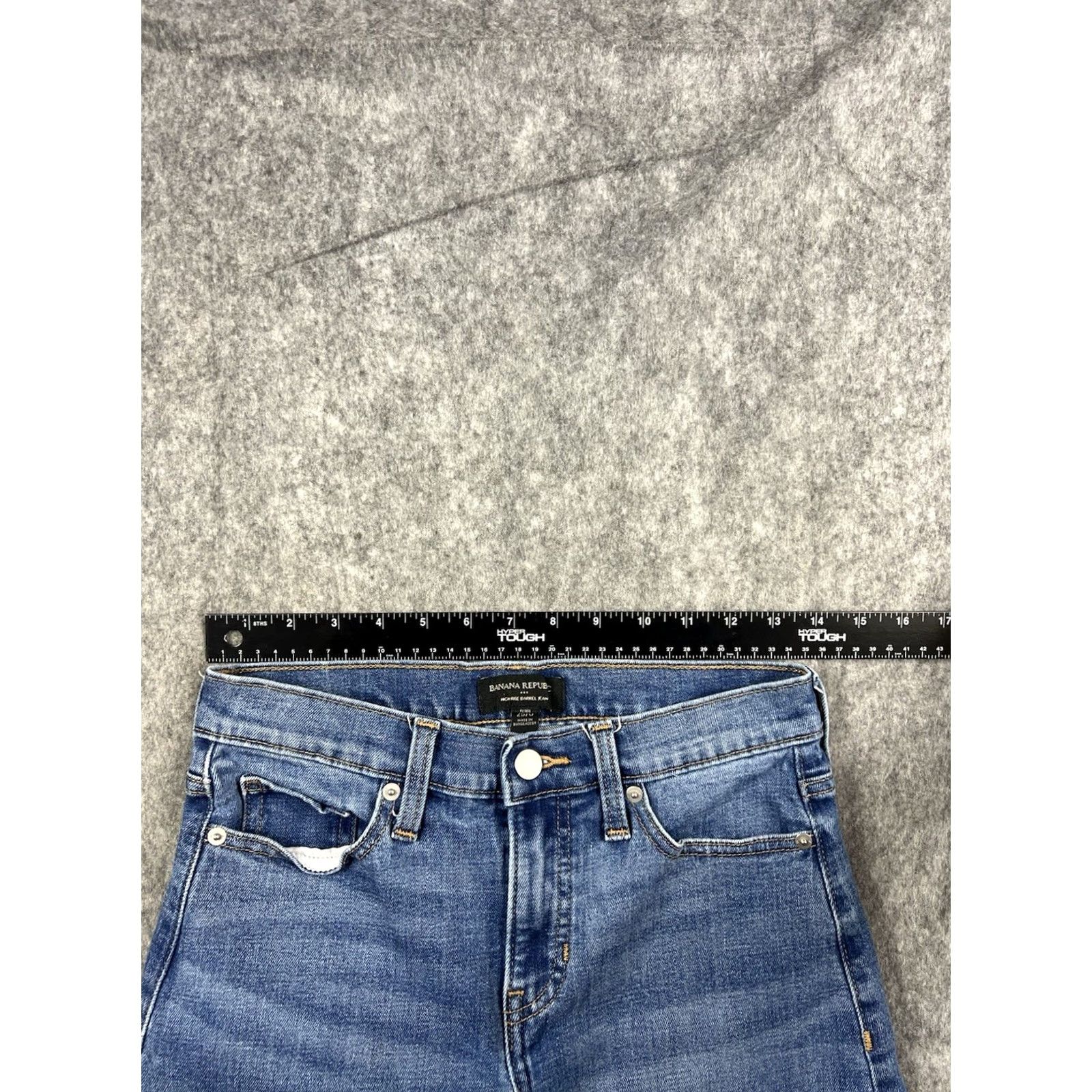 Banana Republic Banana Republic Jeans Women's High Rise Baggy Fit Barrel Leg Comfort 25 Blue Denim 5-Pocket City 26in Inseam Womens Size 25" / US 0 / IT 36 - 3 Thumbnail