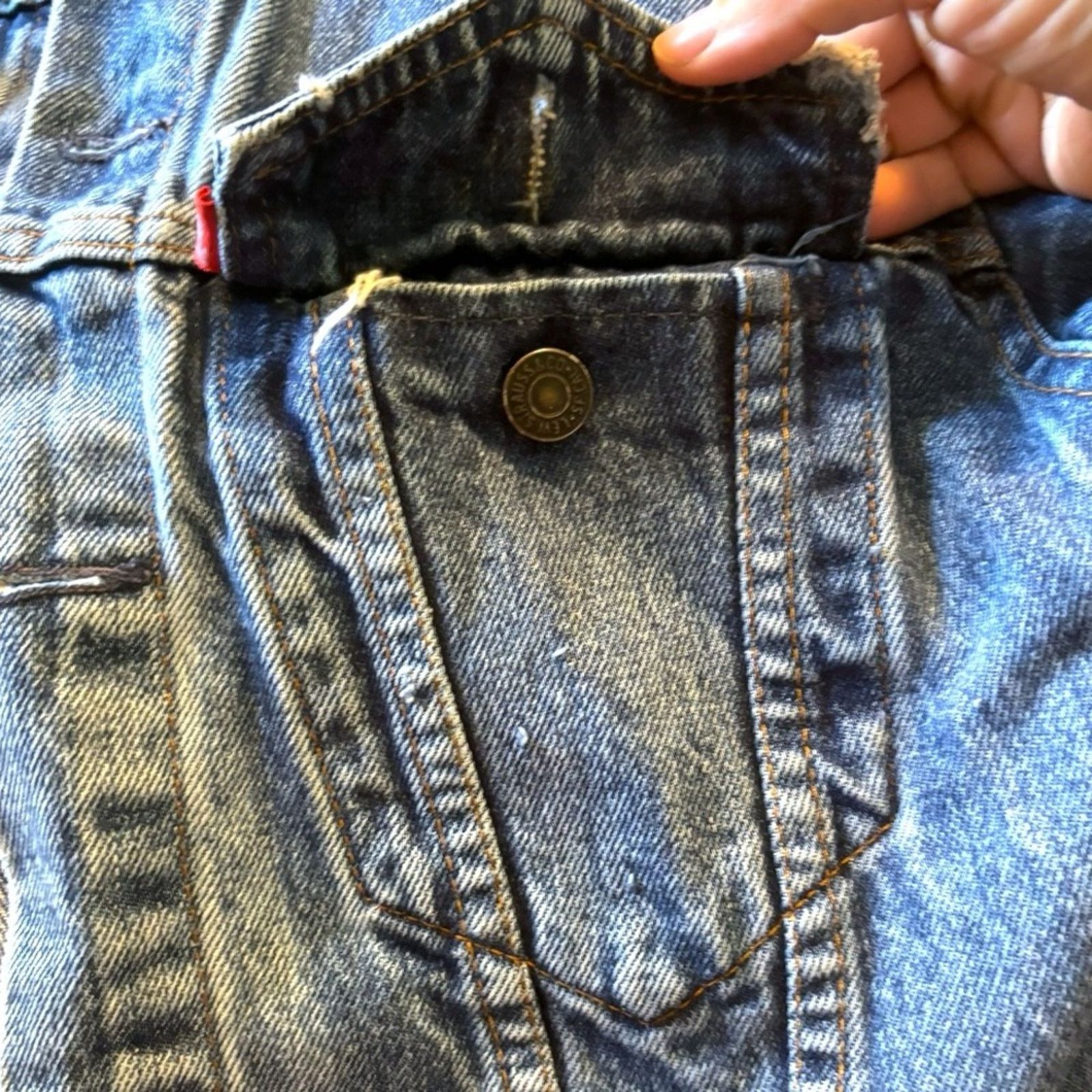 Levi's Vintage 80s Levis Denim Blue Jean TRUCKER Jacket Size S / US 4 / IT 40 - 5 Thumbnail