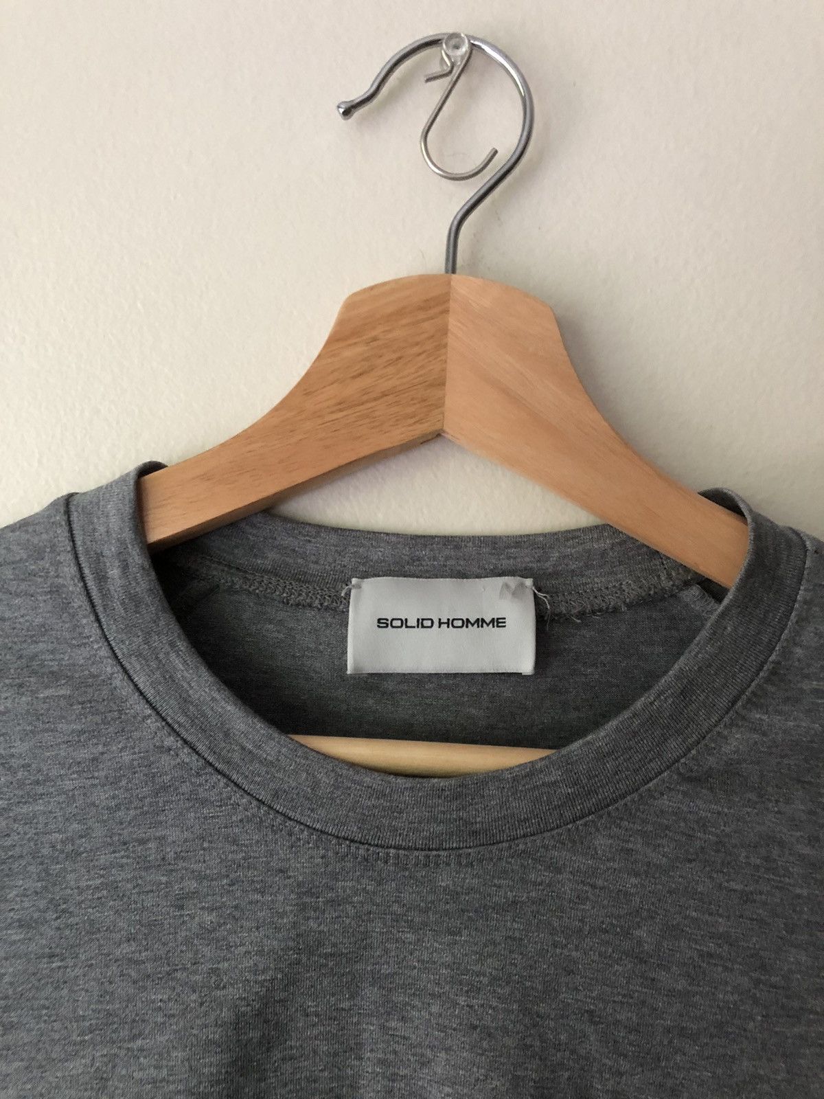 Solid Homme × Wooyoungmi Solid Homme Embroidered Logo Tee Size US S / EU 44-46 / 1 - 5 Thumbnail