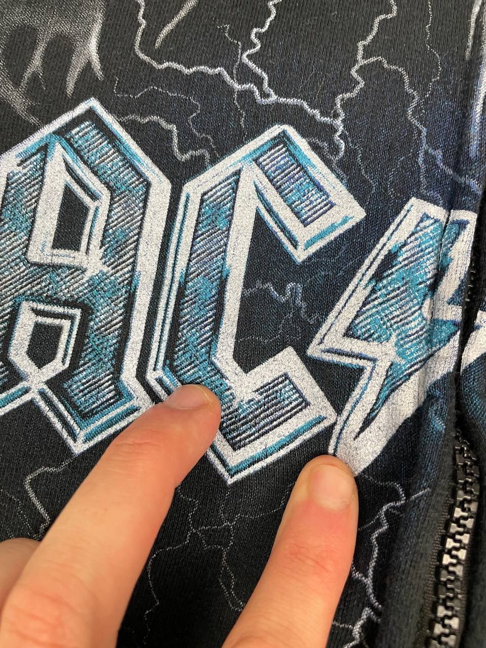 AC/DC Vintage AC/DC Hoodie Full Zip Rock Band Y2K 00s Size US XL / EU 56 / 4 - 8 Thumbnail