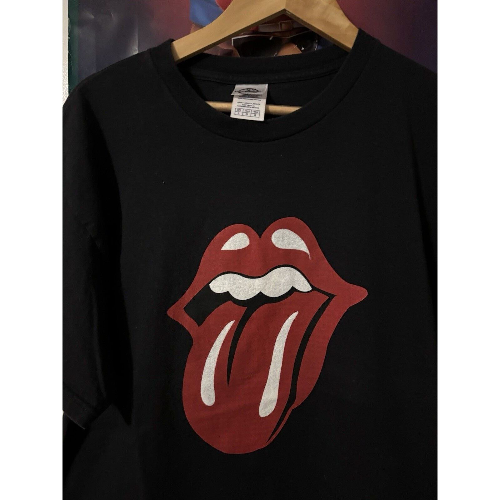 Other vintage y2k rolling stones black large tongue T-shirt Size L Size US L / EU 52-54 / 3 - 4 Thumbnail