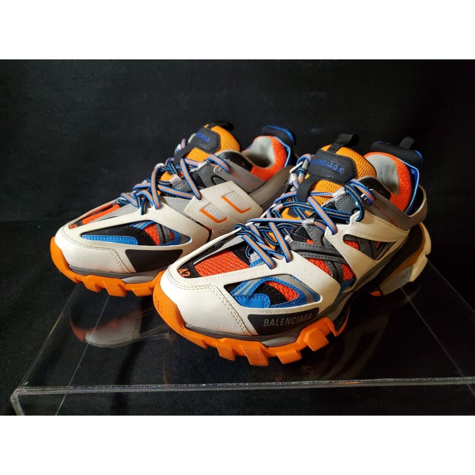Balenciaga Balenciaga Track Men Sneakers Orange Blue White US9 - Rares Size US 9 / EU 42 - 2 Thumbnail