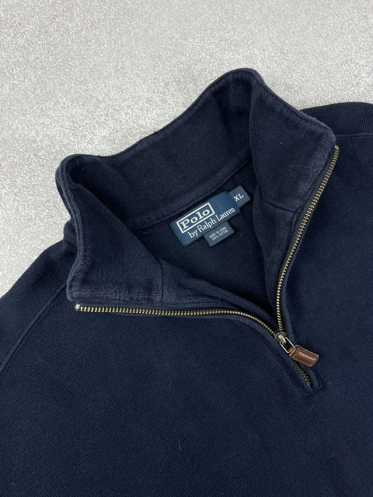 Polo Ralph Lauren × Ralph Lauren Polo Ralph Lauren Vintage 1/4 Zip Cotton Sweater Pullover Size US XL / EU 56 / 4 - 6 Thumbnail