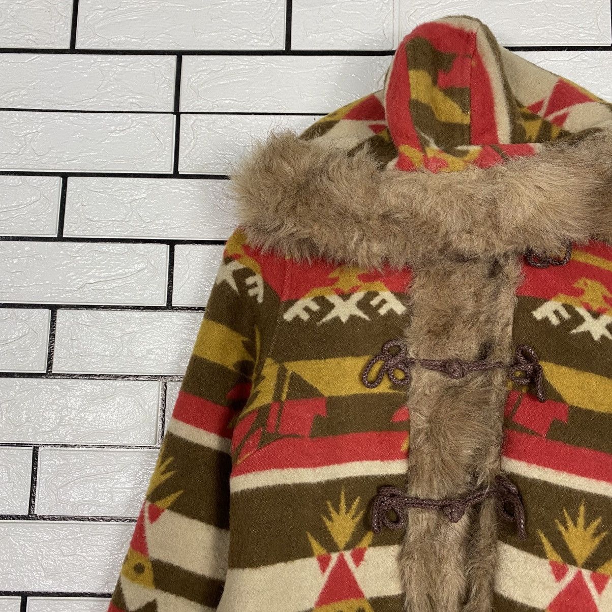 Hysteric Glamour Ozone Community Faux Fur Jacket Striped Design Size US M / EU 48-50 / 2 - 8 Thumbnail