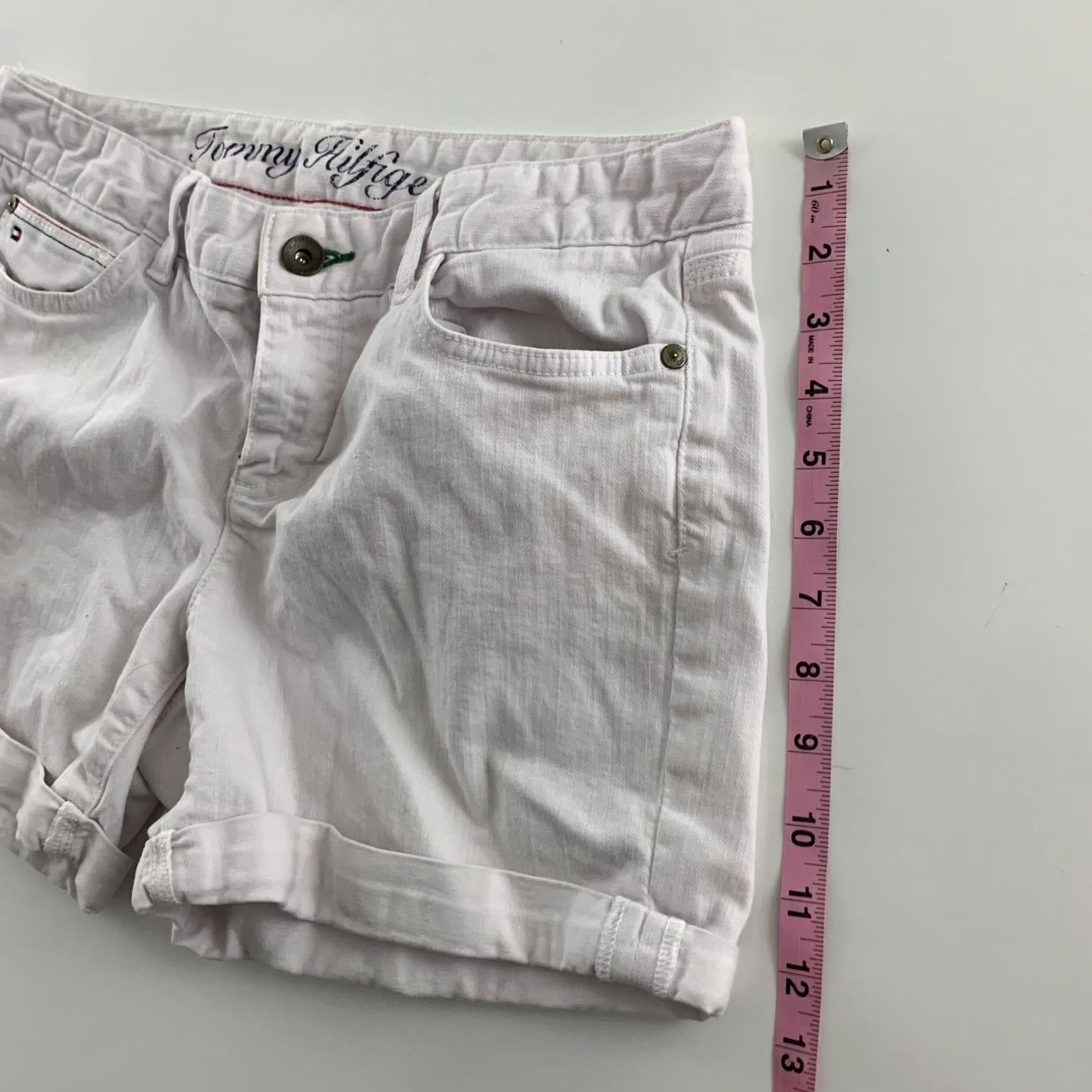 Tommy Hilfiger Tommy Hilfiger Light Pink Cotton Denim Bermuda Shorts Women's 10 Size 32" / US 10 / IT 46 - 4 Thumbnail