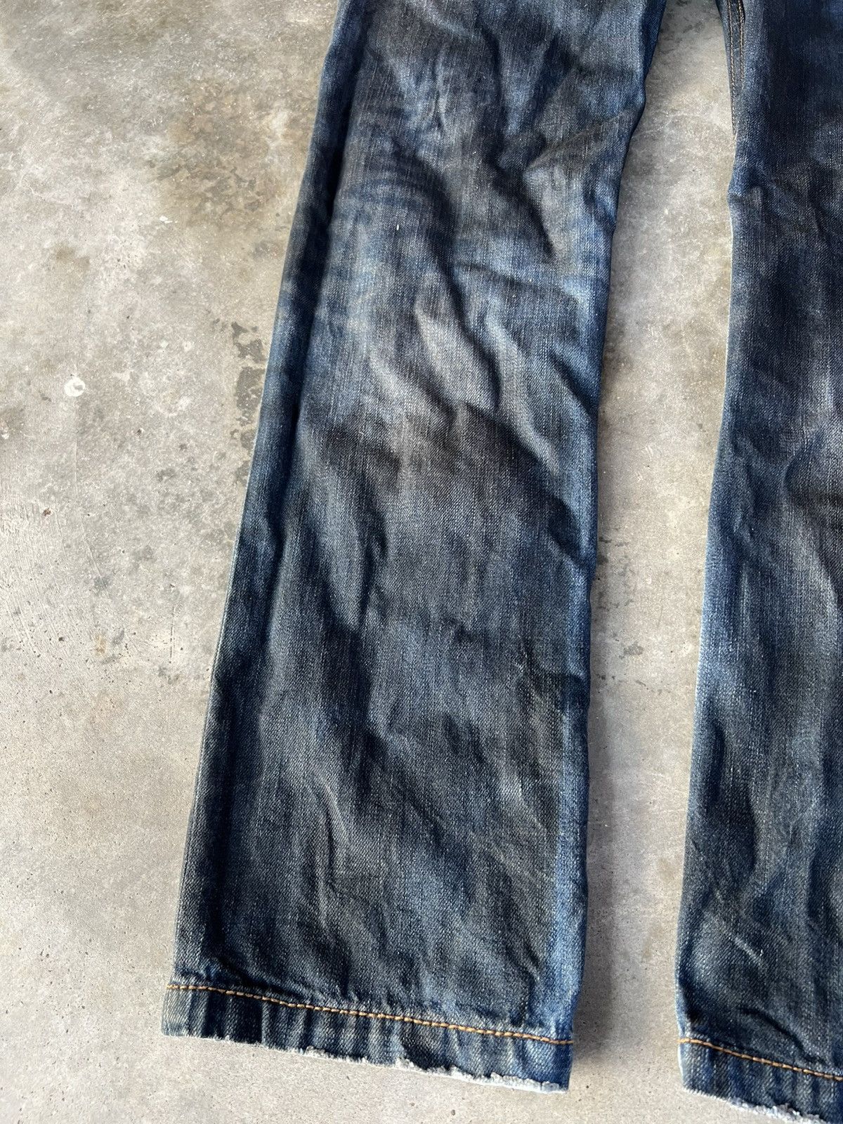 If Six Was Nine × Japanese Brand 💥Rare💥Vintage M.C.D Embroidery Punk Jeans Size US 30 / EU 46 - 18 Thumbnail