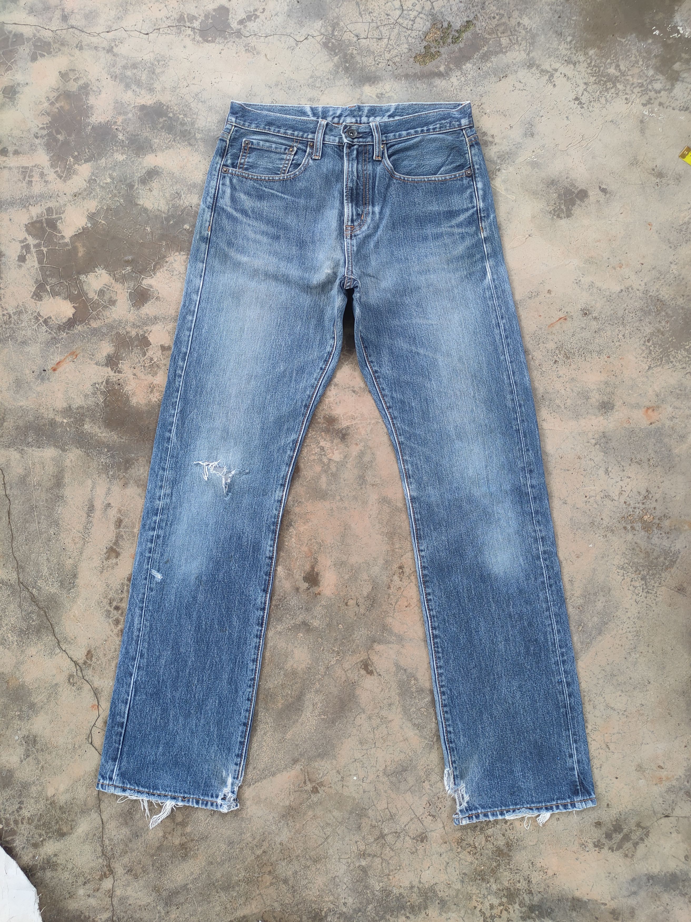 Japanese Brand VINTAGE JAPANESE FADED DISTRESSED JEANS DENIM PANTS Size US 30 / EU 46 - 1 Thumbnail