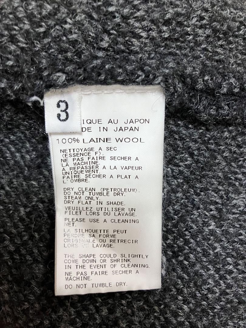 Yohji Yamamoto yohji yamamoto pour homme 15aw wool/damaged/knit Size US L / EU 52-54 / 3 - 5 Thumbnail