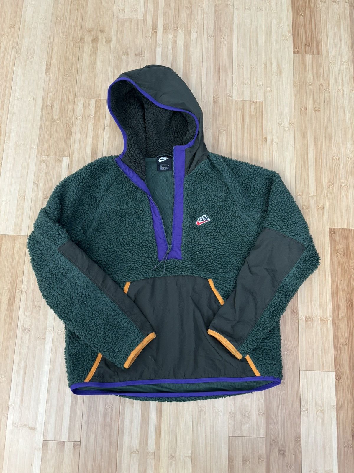 Nike Nike Sherpa Fleece Jacket Full Zip - Sequoia Size US M / EU 48-50 / 2 - 1 Thumbnail