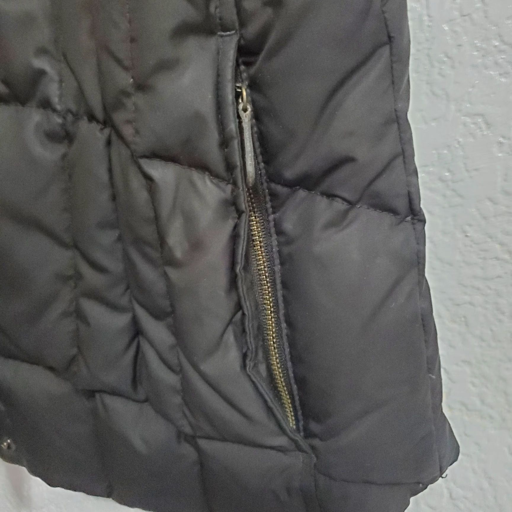 Eddie Bauer VINTAGE Eddie Bauer Vest Women Petite M Black Puffer Goose Down Faux Fur Trim Outdoor Size M / US 6-8 / IT 42-44 - 6 Thumbnail