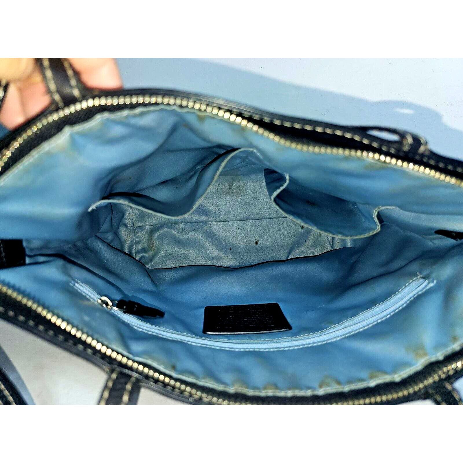 Coach Coach Purse Signature Stitched BLACK Patent Leather F15142 Size ONE SIZE - 10 Thumbnail