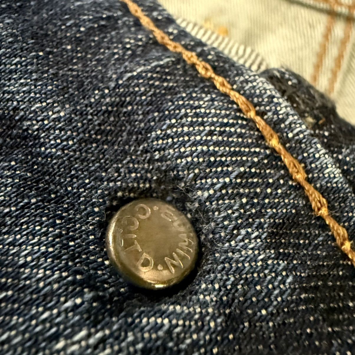 Beauty Beast Vintage 90s Archive Edwin 503 Zero Slim Low Rise Denim Size 29" - 15 Thumbnail