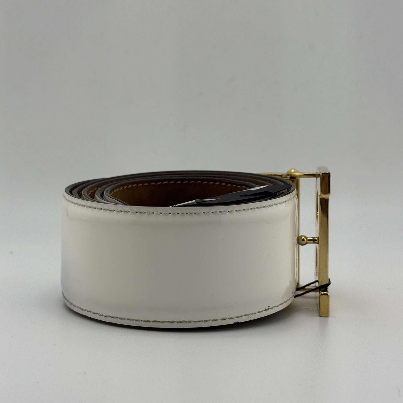 Bally Bally White Gold Toned B-Belt 110/44 Used Size ONE SIZE - 2 Thumbnail