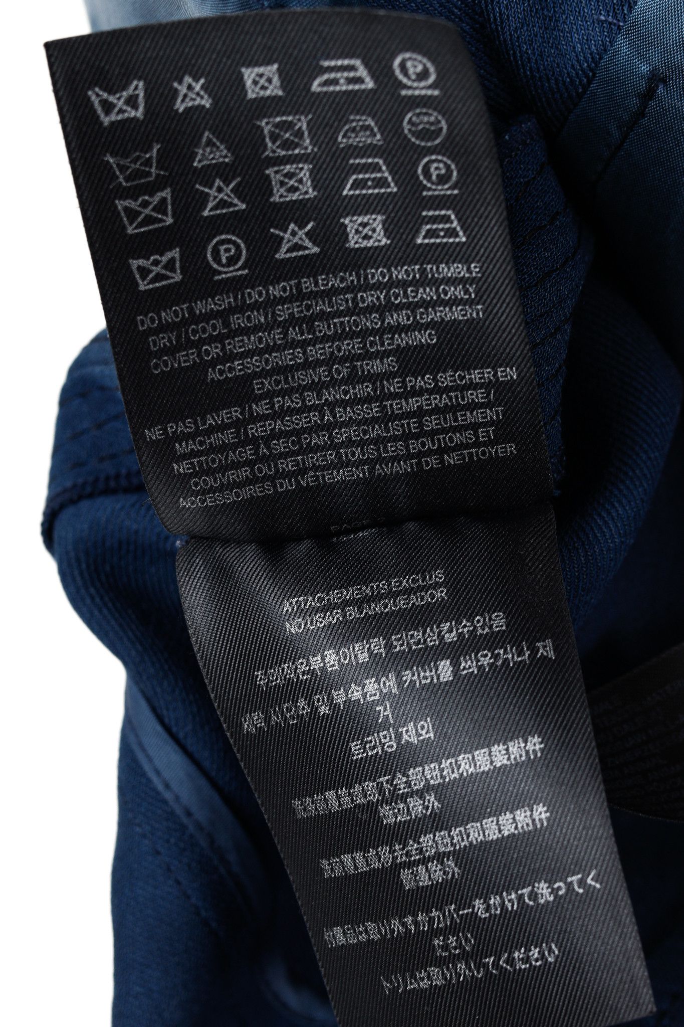 Burberry Burberry Blue Wool Silk Suiting Trousers Size 28" / US 6 / IT 42 - 10 Thumbnail