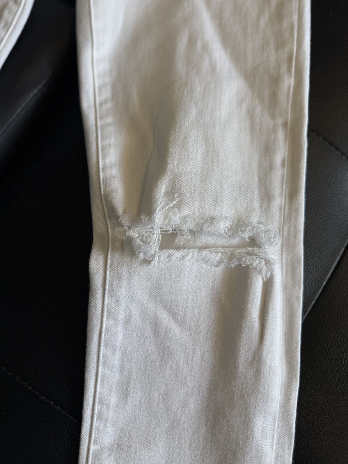 Amiri Amiri Straight Leg White Jeans Size 28 Clean Size US 28 / EU 44 - 7 Thumbnail