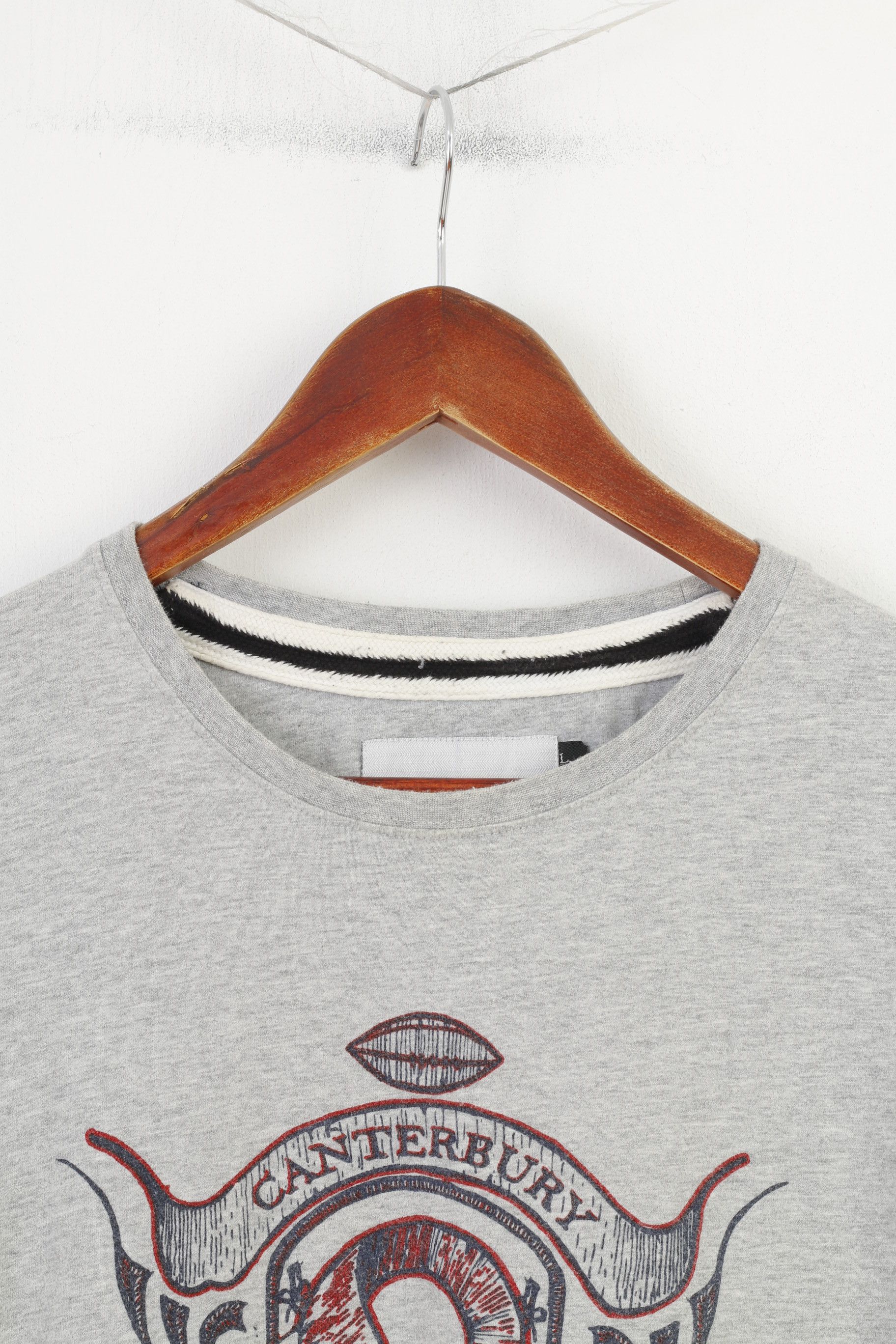 Vintage Canterbury Men L T-Shirt Grey Cotton Original Rugby 3381 Size US L / EU 52-54 / 3 - 2 Thumbnail