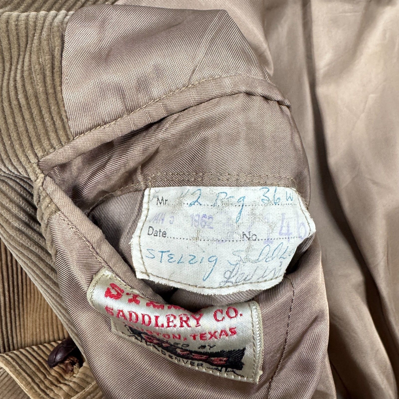 Vintage Stelzig's Houston Western Corduroy Blazer 42R Brown 1962 Size US XL / EU 56 / 4 - 5 Thumbnail