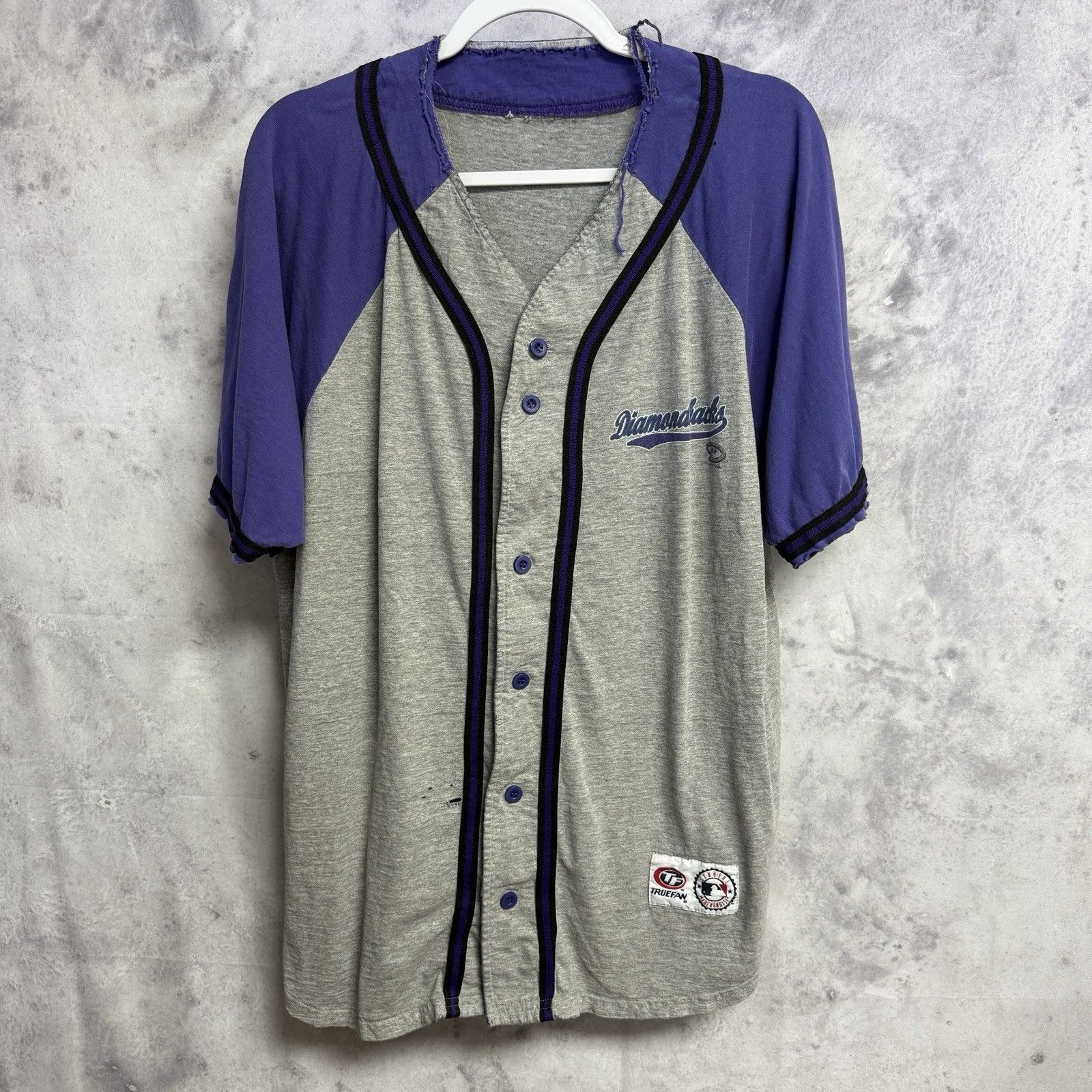 MLB Vintage Arizona Diamondbacks Shirt Mens 2XL 24.5x28.5 Gray B Size US XL / EU 56 / 4 - 1 Thumbnail