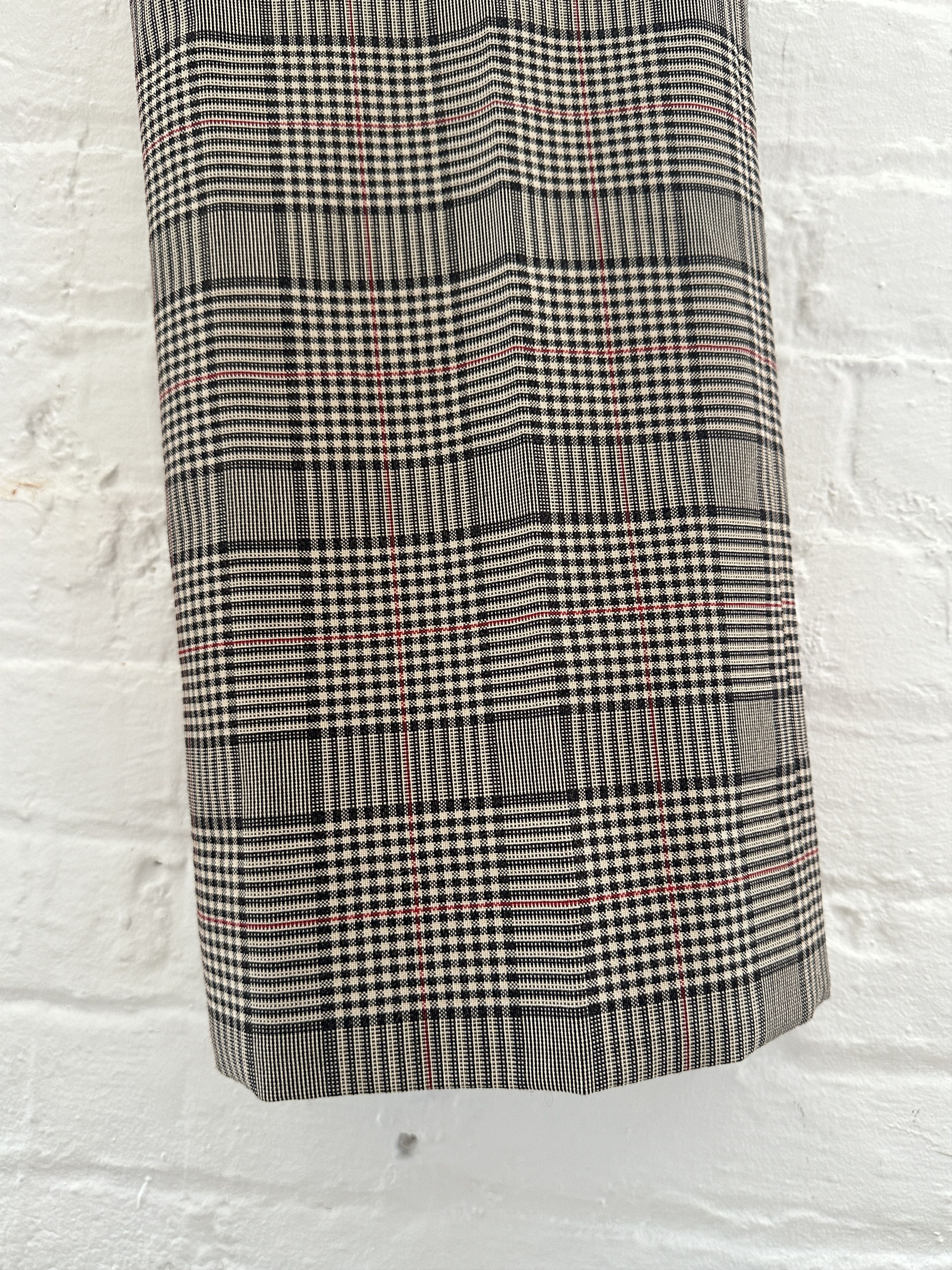 Acne Studios Acne Studios Wide Leg Wool Check Trousers Size US 32 / EU 48 - 2 Thumbnail