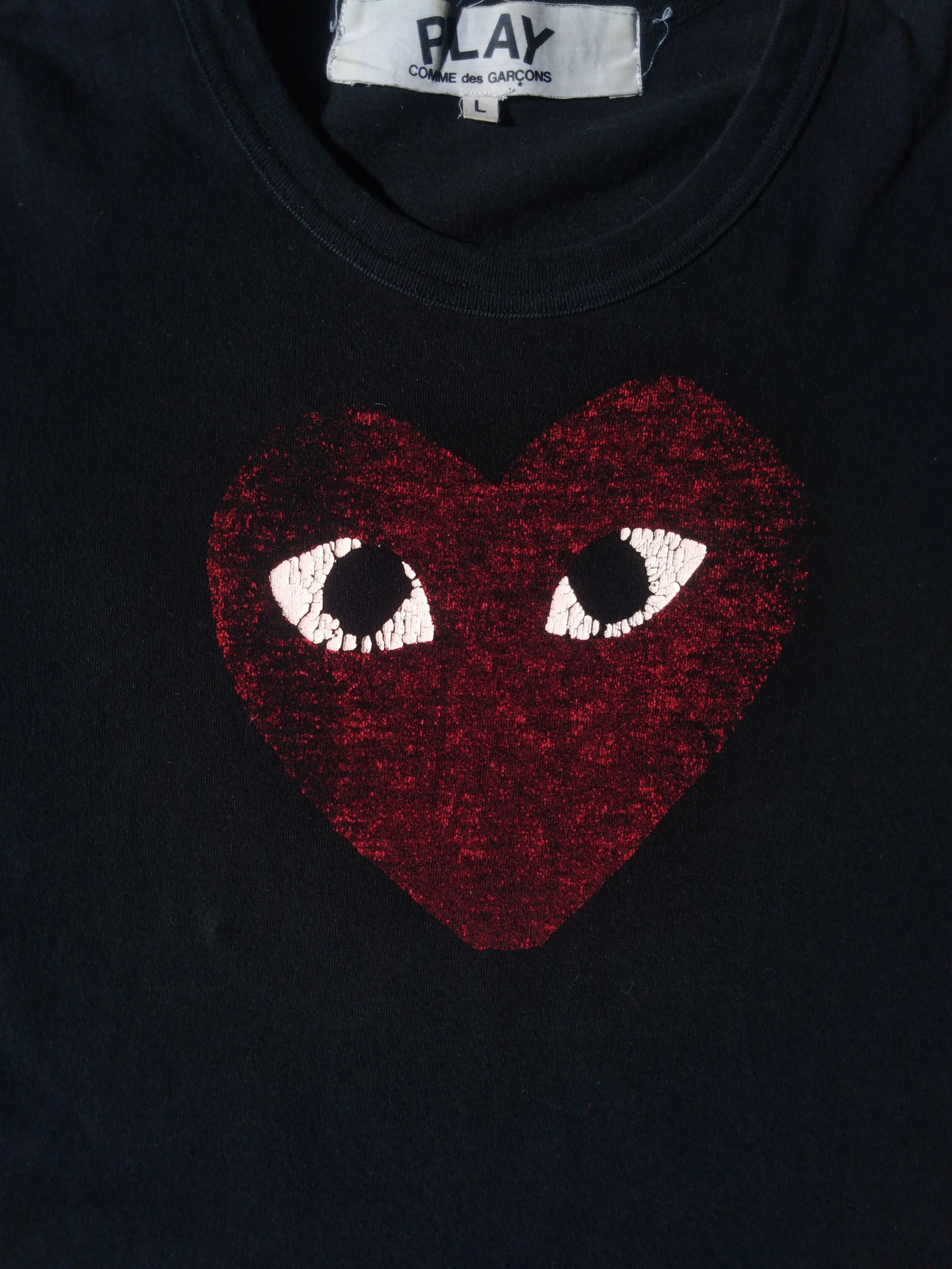 Comme des Garcons Comme Des Garcons Play Vintage Heart Tee Size US L / EU 52-54 / 3 - 3 Thumbnail