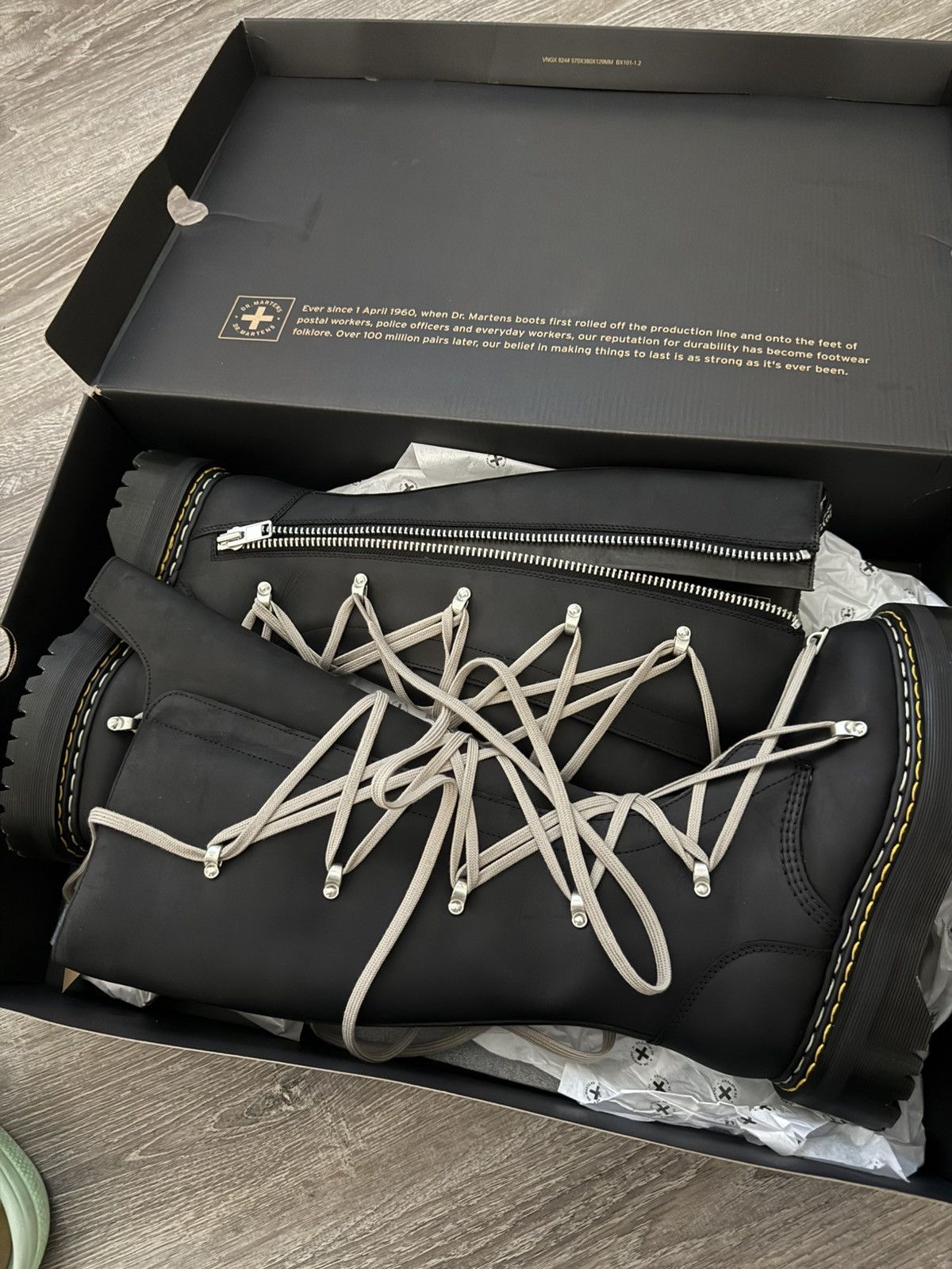 Dr. Martens × Rick Owens Rick Owen Pentalace Boot Size US 7 / IT 37 - 5 Thumbnail