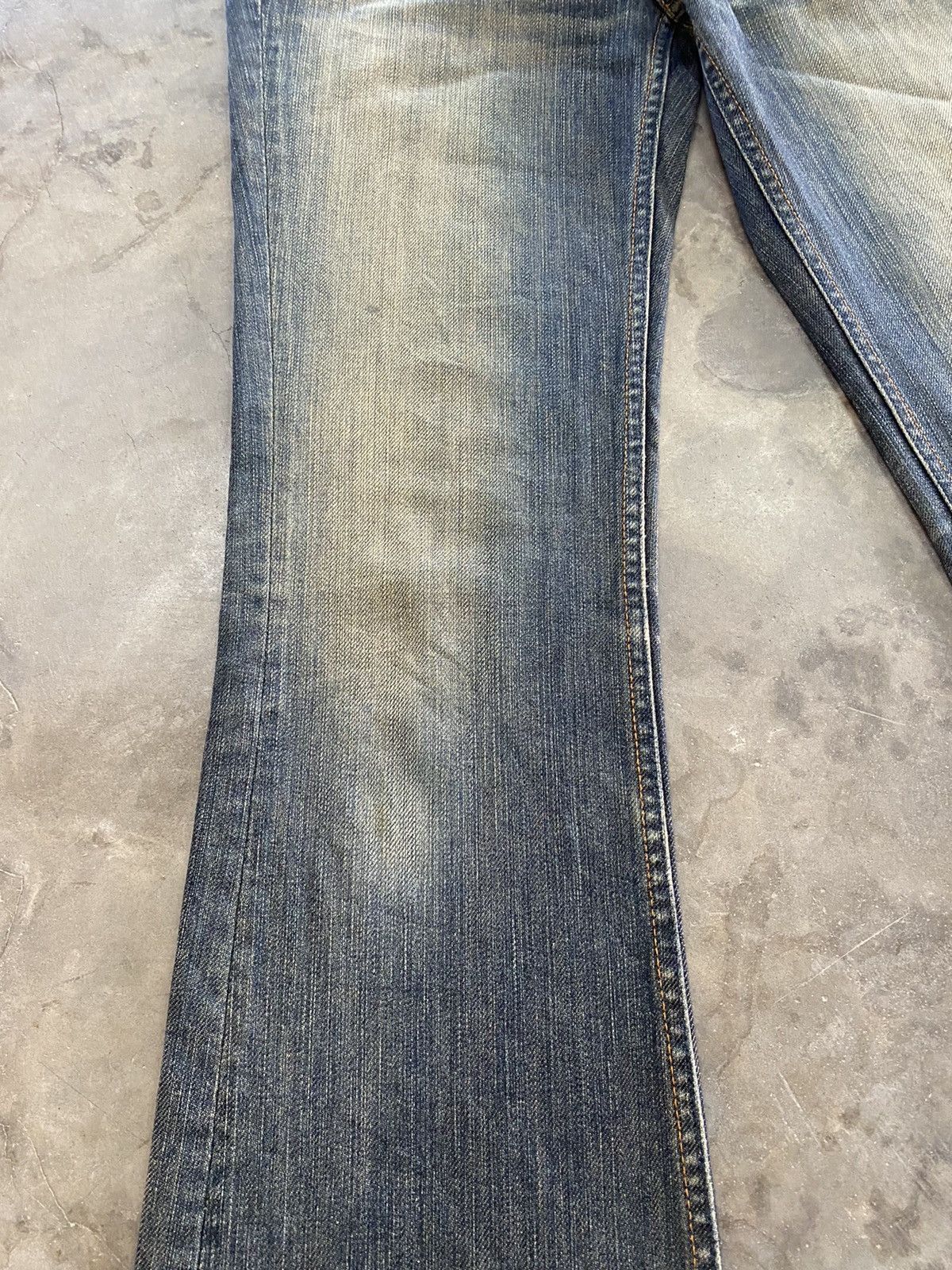 Hysteric Glamour × If Six Was Nine × Japanese Brand Flare Jeans Sweet Camel Mud Rusty Denim Size US 29 - 12 Thumbnail