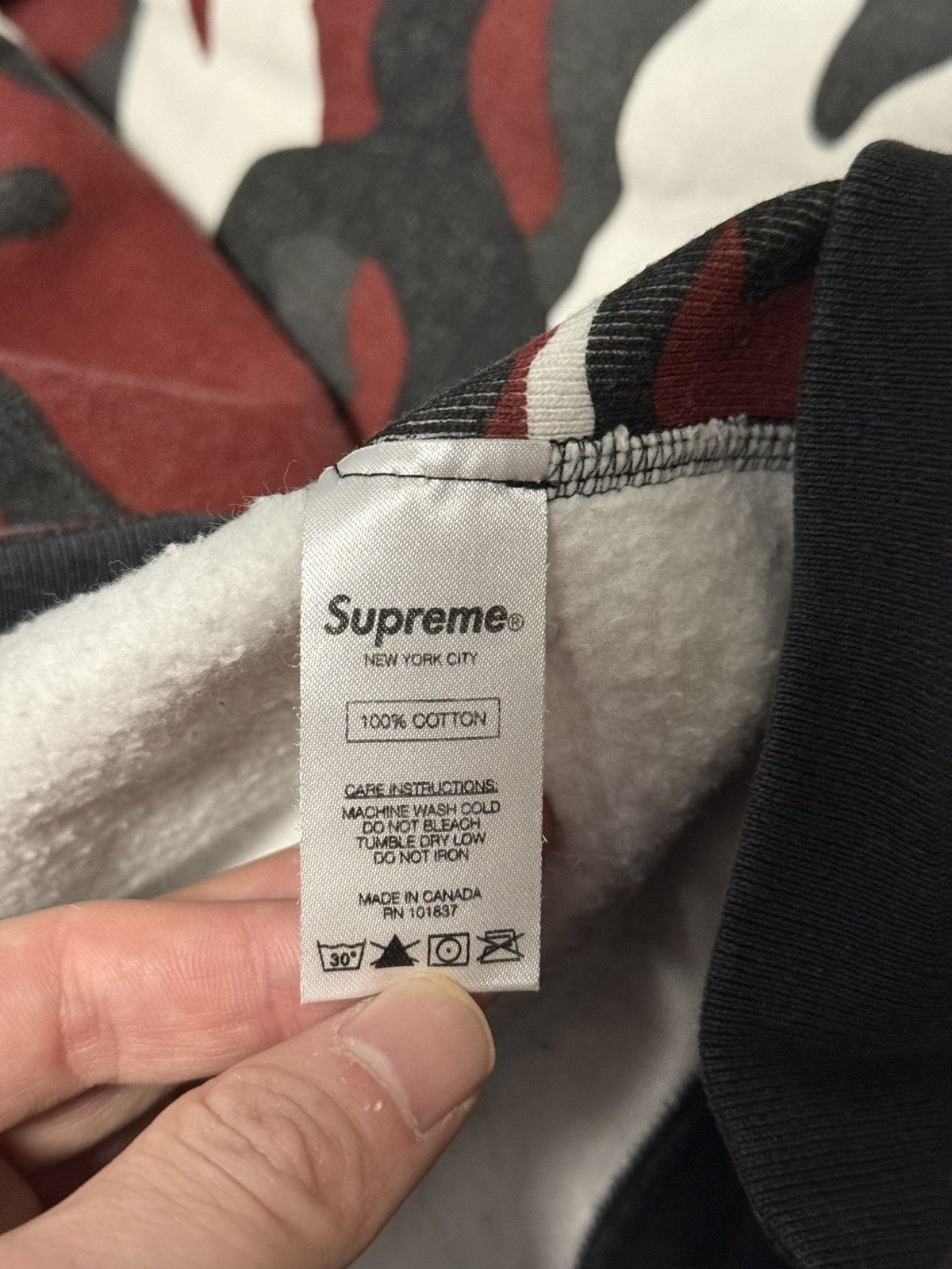 Supreme Supreme fw13 red camo box logo hooded sweatshirt hoodie Size US L / EU 52-54 / 3 - 6 Thumbnail