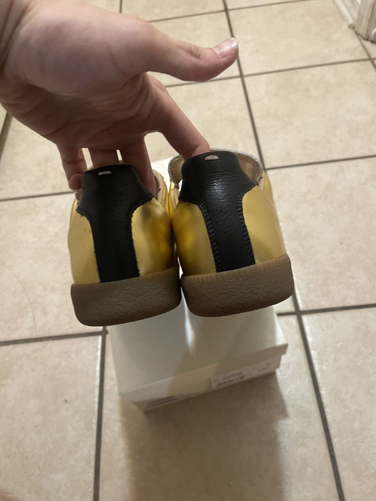 Maison Margiela Maison Margiela Gold Replica GAT F/W 2018 Size US 11 / EU 44 - 4 Thumbnail