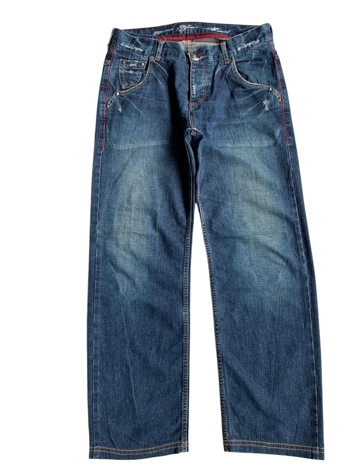 If Six Was Nine × Japanese Brand × Le Grande Bleu (L.G.B.) Japanese Blow You Mind Punk Style Denim☠️🎌 Size US 34 / EU 50 - 1 Thumbnail