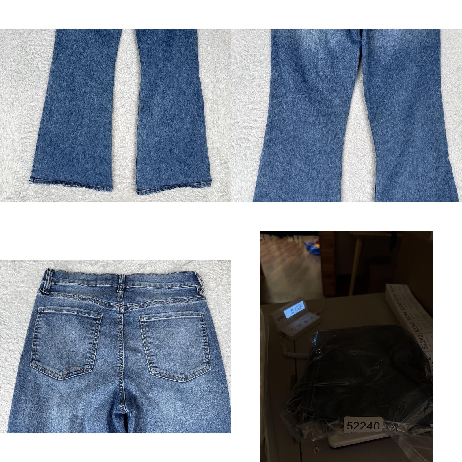 Vintage VINTAGE Girlish Jeans Womens 7 28 Blue High Rise Flare Stretch Denim Medium Wash Boho Jeans Womens Bohemian 90s Womens Mens? Size 28" / US 6 / IT 42 - 10 Thumbnail