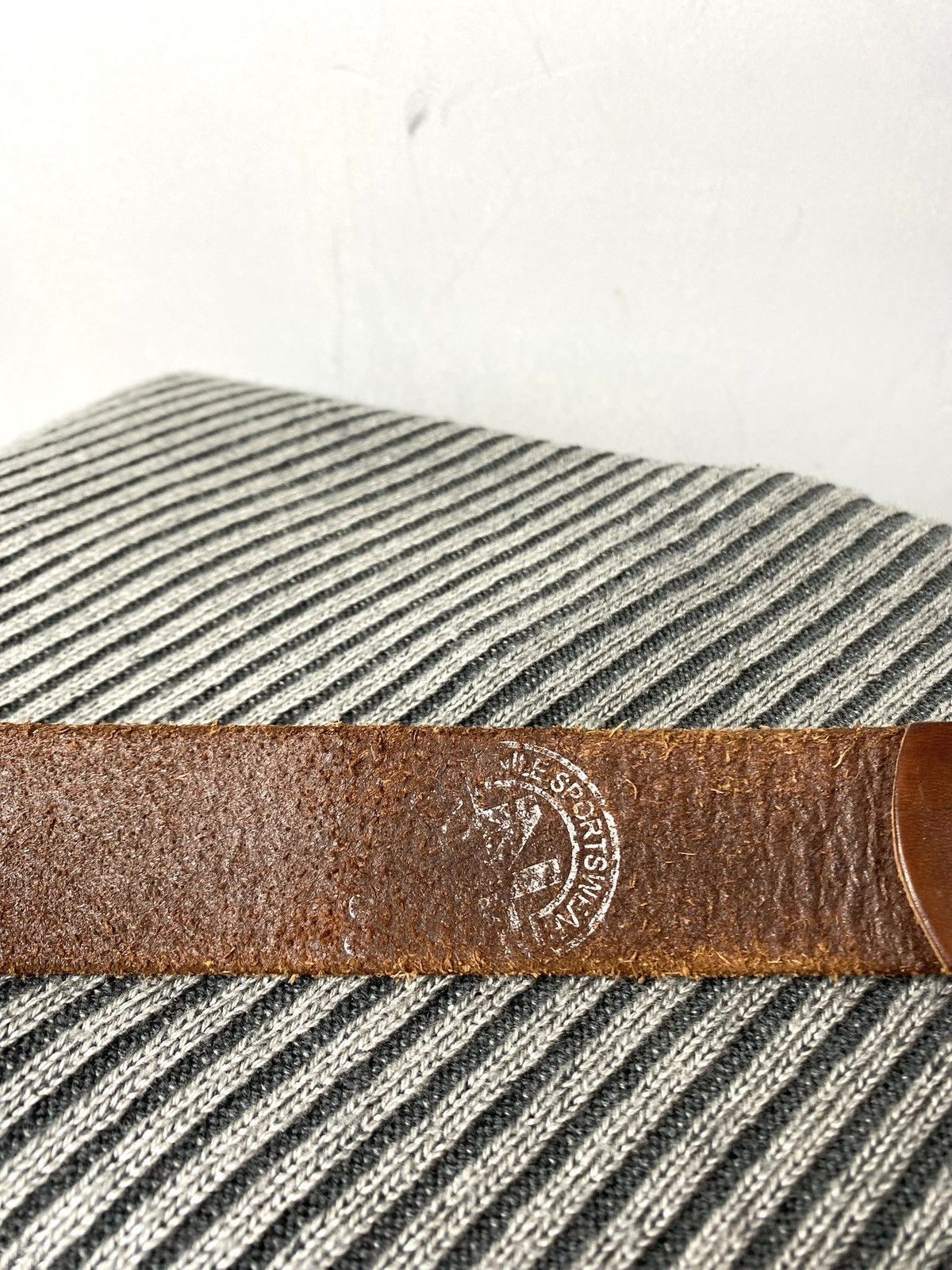 Cowboy Equipment Rare! Vintage Metal Leather Belt Western Cowboy Style Texas Size ONE SIZE - 3 Thumbnail