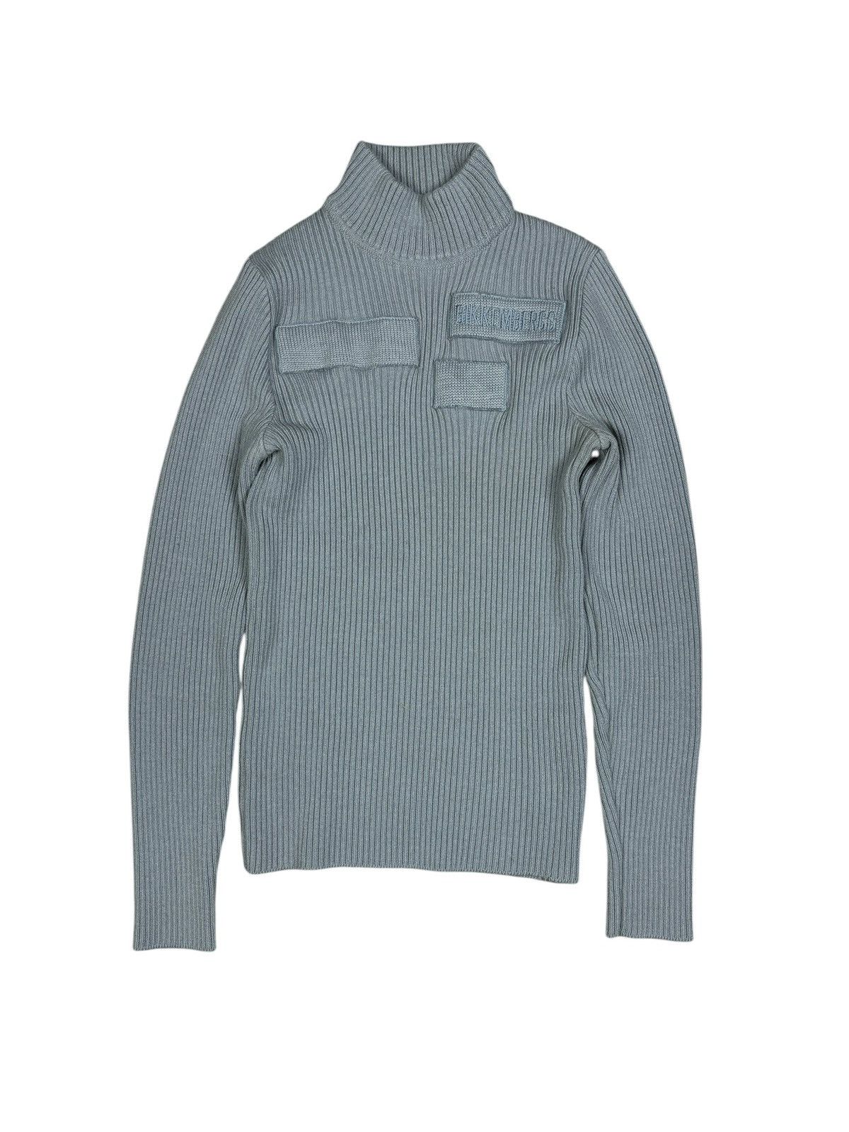 Dirk Bikkembergs 2000s Dirk Bikkembergs Ribbed Turtleneck Knit Size US S / EU 44-46 / 1 - 1 Thumbnail