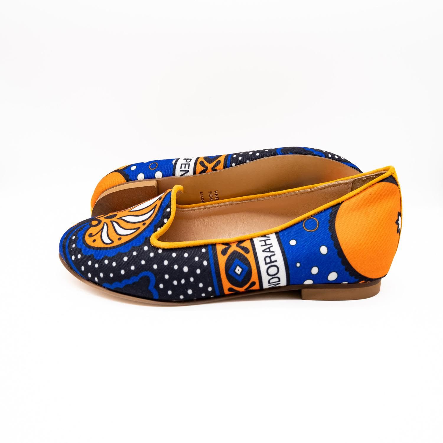 BIZU Chic Ballet Flats, Loafers - Black & Gold, Moya Size US 9 / IT 39 - 6 Thumbnail