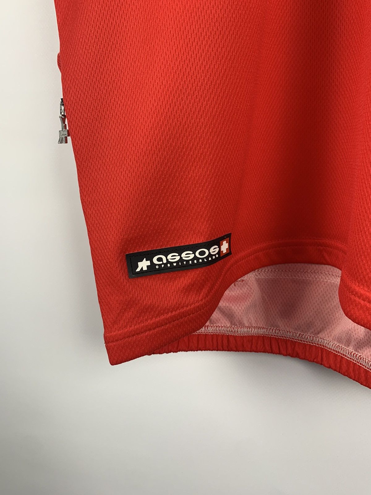Handmade Vintage Assoss Velo Cycling Jersey Short Sleeve Size L Red Size US L / EU 52-54 / 3 - 4 Thumbnail
