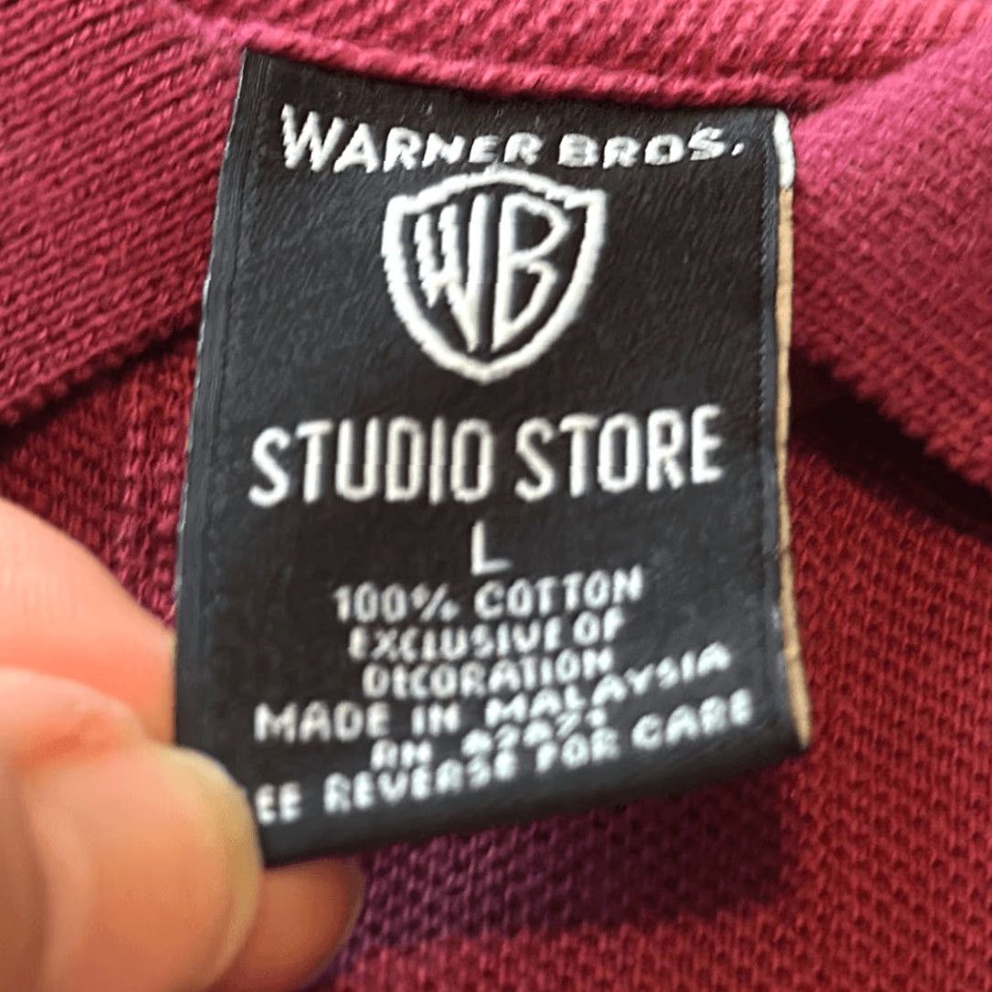 Vintage VINTAGE Tweety Warner Bros Burgundy Polo Shirt L Men Red 1998 Short Sleeve Size US L / EU 52-54 / 3 - 5 Thumbnail
