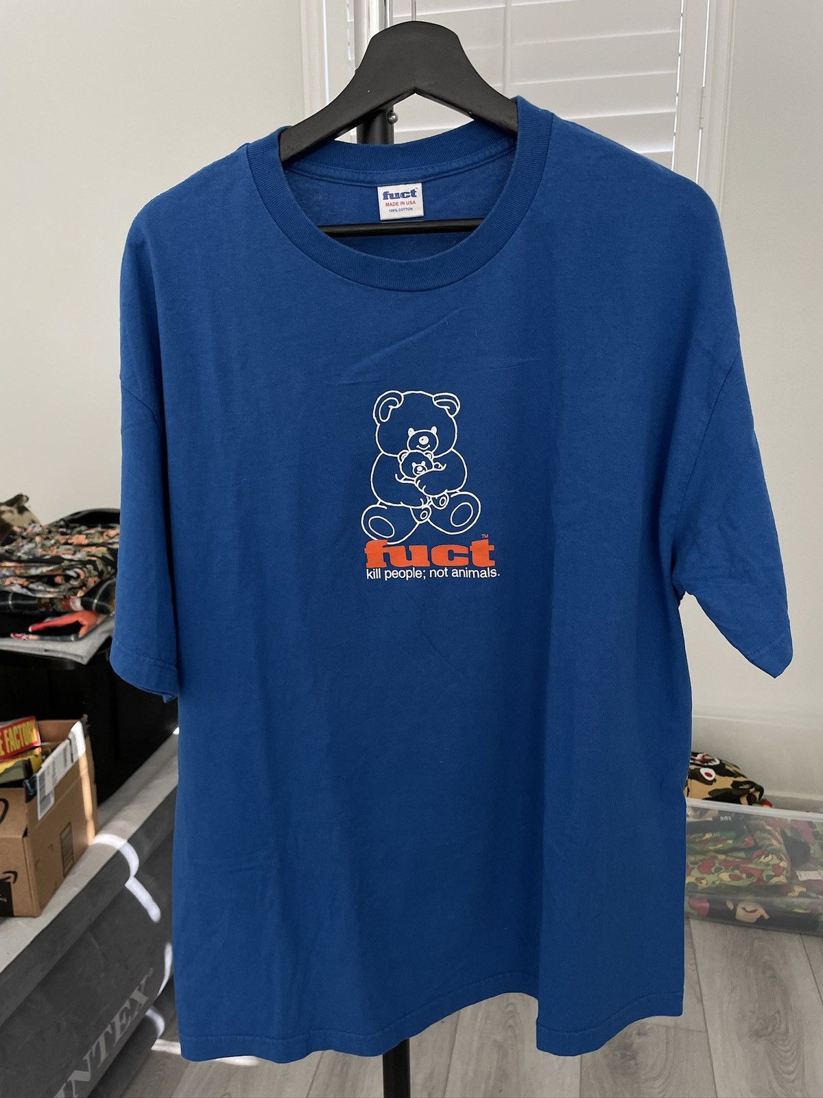 FUCT Fuct Kill People Not Animals Bear Tee Size US XL / EU 56 / 4 - 1 Thumbnail