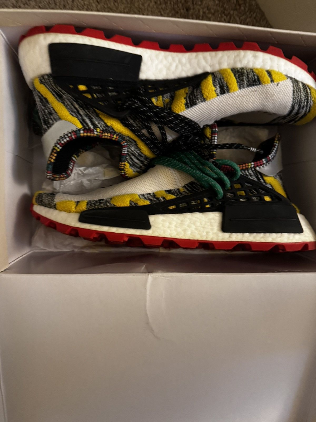 Adidas × Pharrell Pharrell x NMD Human Race Trail “Solar Pack” Size US 9 / EU 42 - 6 Thumbnail