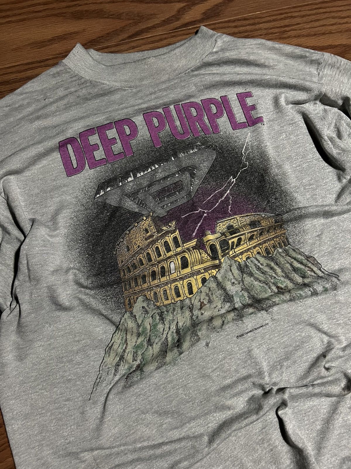 Band Tees Vintage 1985 DEEP PURPLE Perfect Strangers Tour T Shirt Size US M / EU 48-50 / 2 - 4 Thumbnail