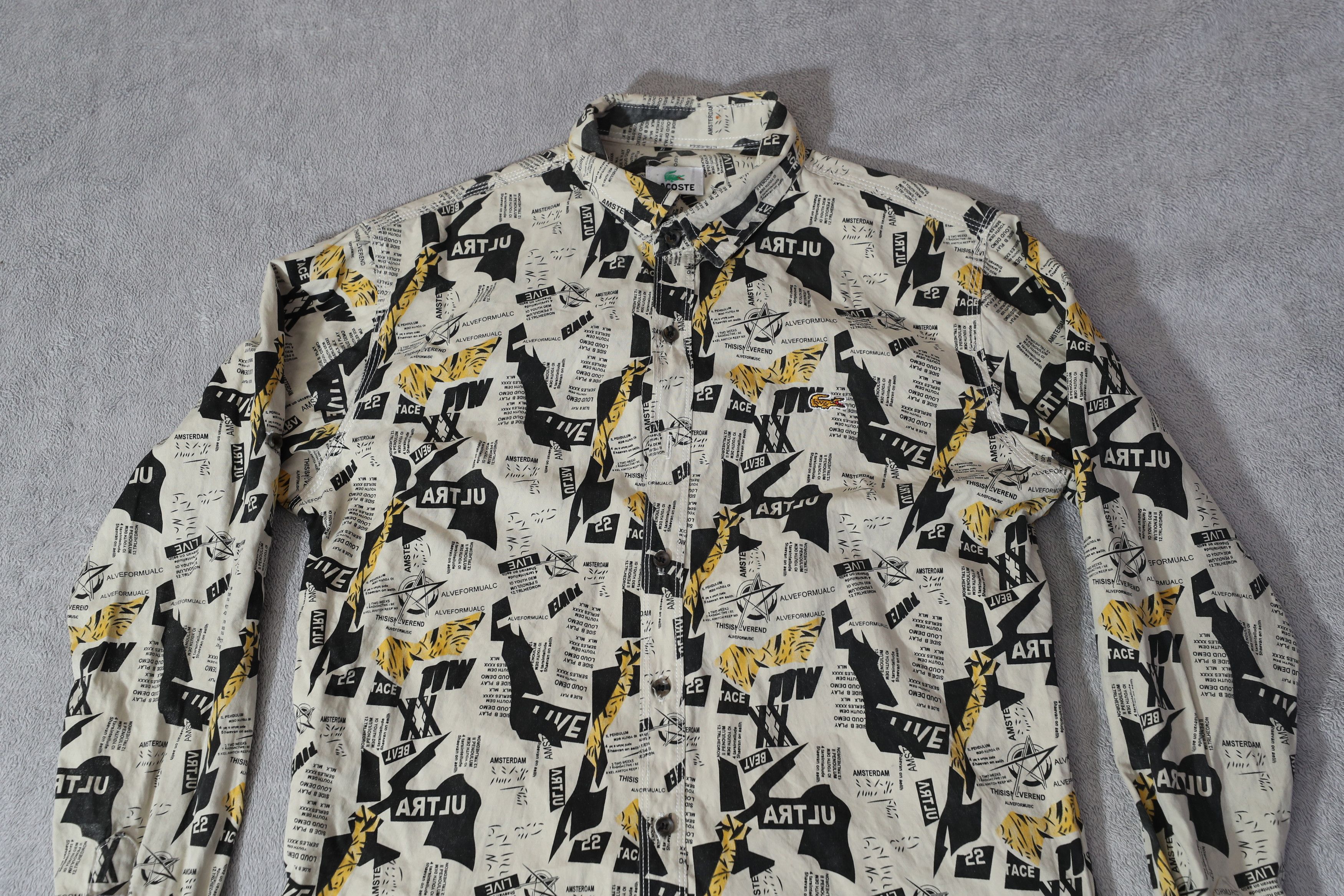 Lacoste Vintage Lacoste Ultra Live LS Shirt (L) Size US L / EU 52-54 / 3 - 3 Thumbnail