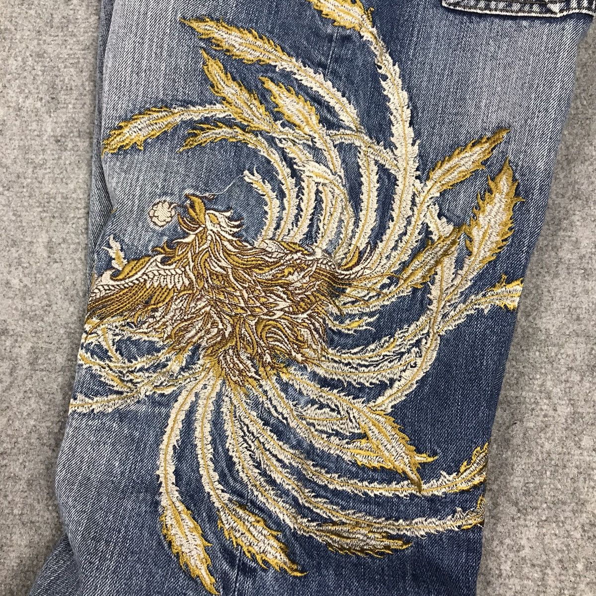 Japanese Brand JAPANESE BRAND EMBROIDERY GARUDA DENIM PANTS Size US 33 - 15 Thumbnail