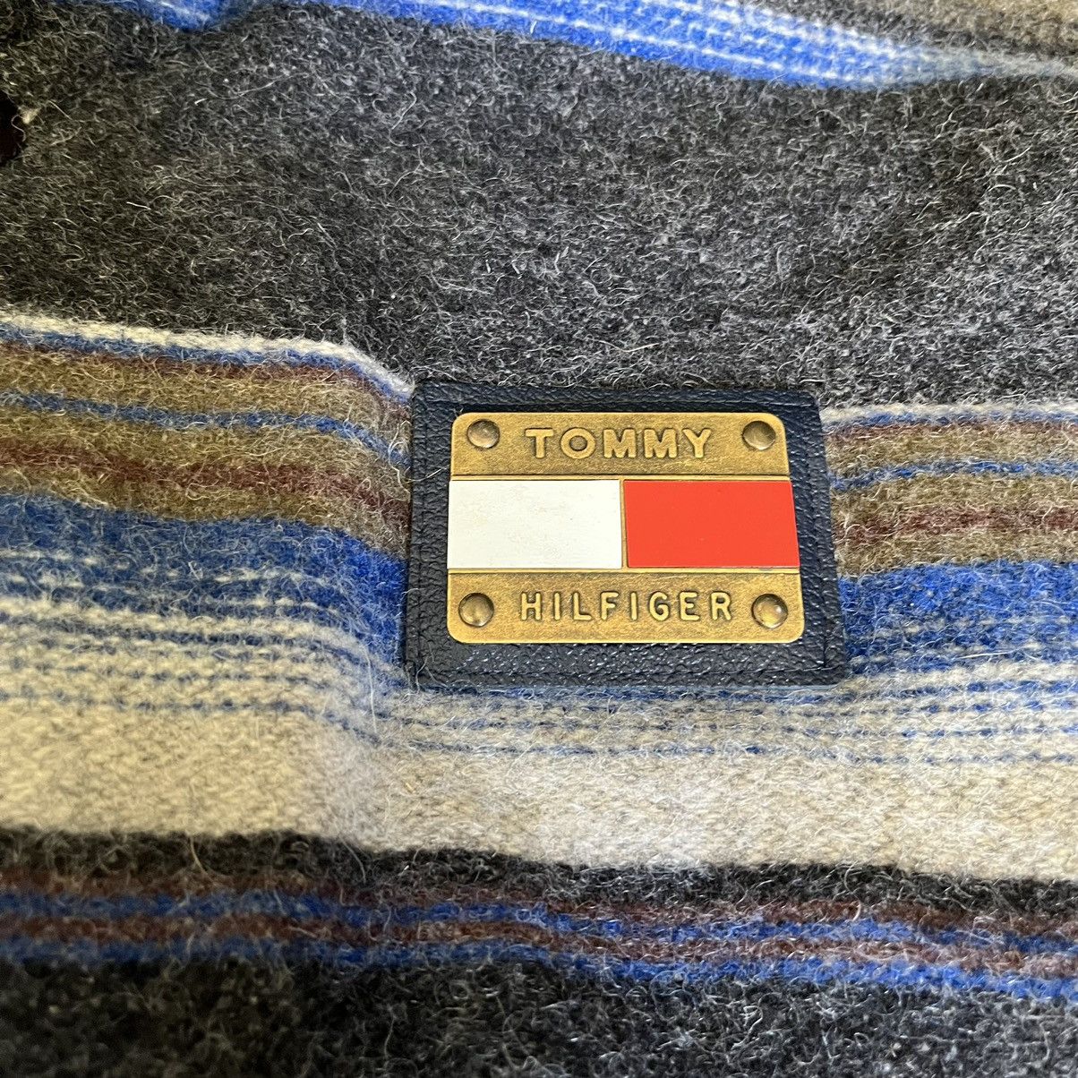 Tommy Hilfiger Vintage 1990s Tommy Hilfiger Stripe Wool Heavy Jacket Lined Size US XXL / EU 58 / 5 - 4 Thumbnail