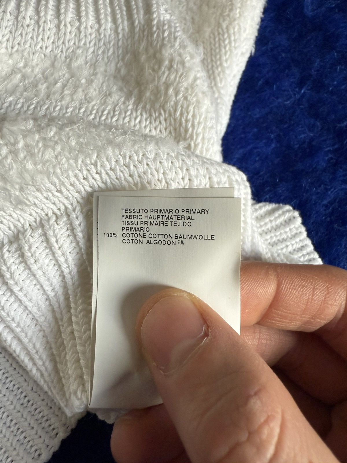 MM6 MM6 Maison Margiela Textured Knit Sweater White Size S Size S / US 4 / IT 40 - 8 Thumbnail