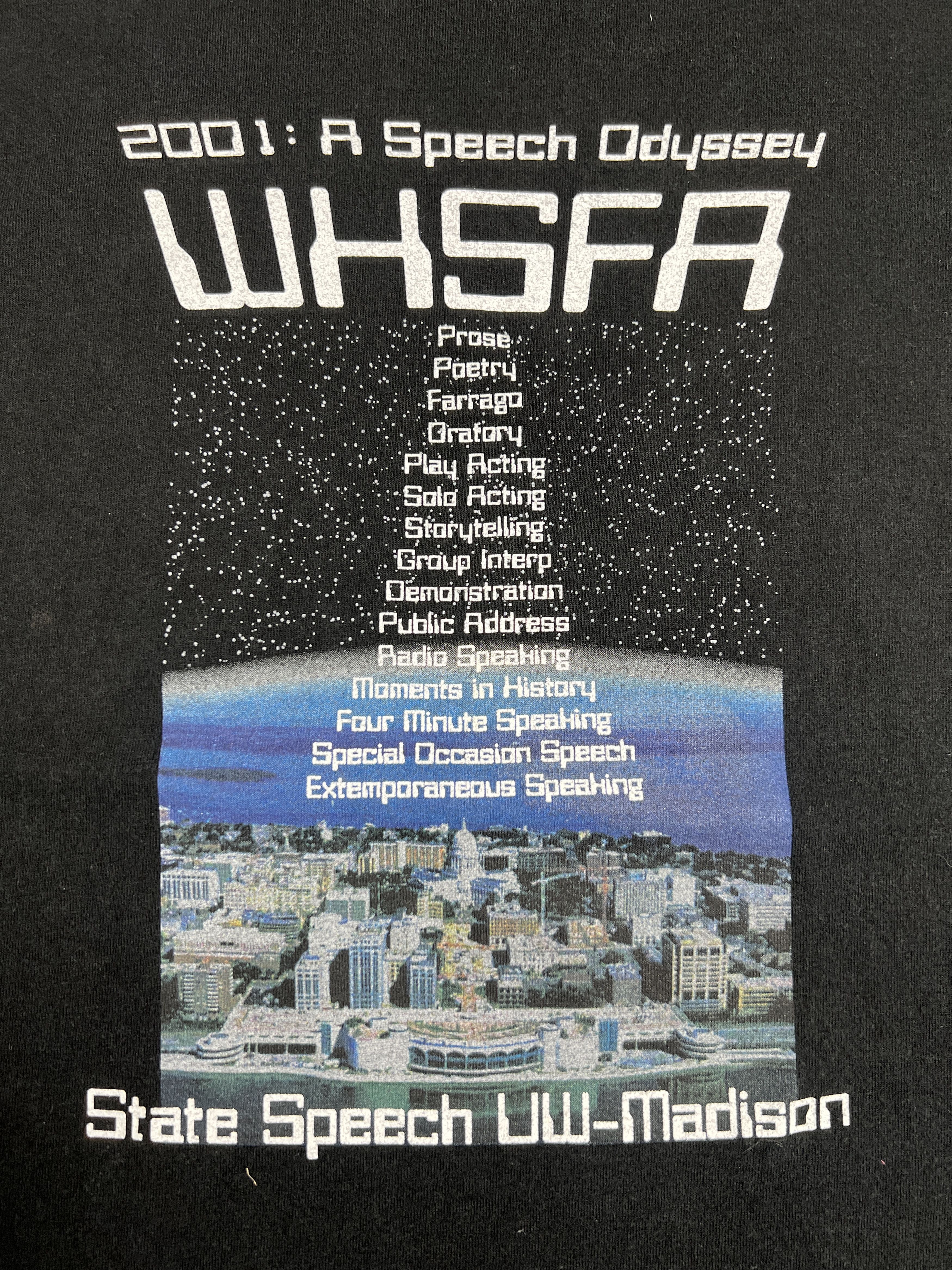 Vintage Vintage 2001 : A Speech Odyssey Graphic Tee (XXL) GTME537 Size US XXL / EU 58 / 5 - 4 Thumbnail