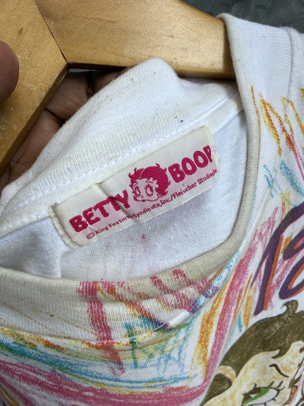 Vintage Vintage 90s betty boop aop tee Size US L / EU 52-54 / 3 - 4 Thumbnail