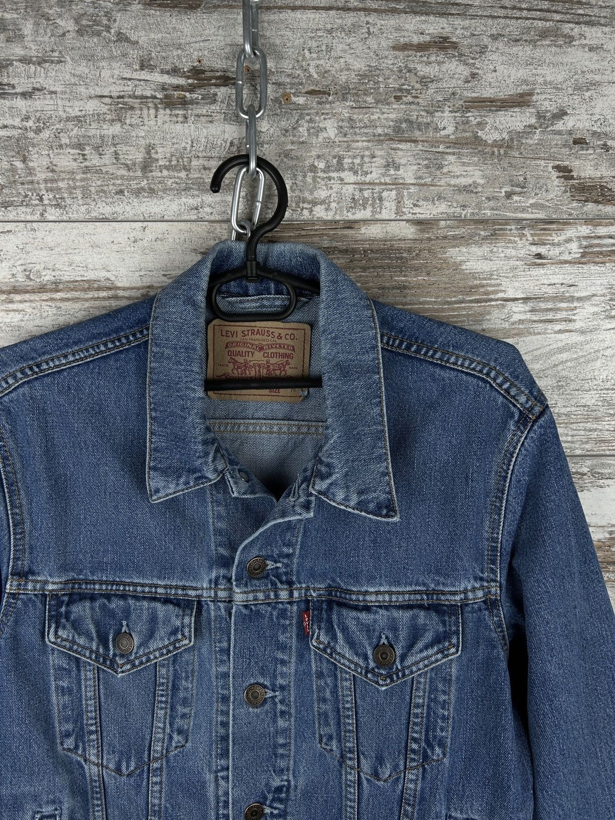 Levi's × Levi's Vintage Clothing × Vintage Mens Vintage Levis Denim jacket trucker y2k streetwear rare Size US M / EU 48-50 / 2 - 2 Thumbnail