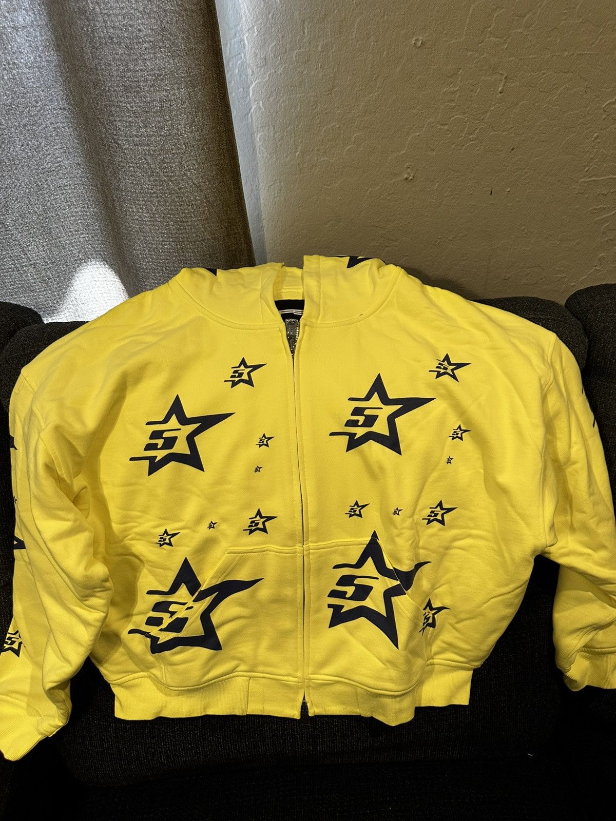 Sp5der Sp5der 55Star Yellow Hoodie Size L New Size US L / EU 52-54 / 3 - 1 Thumbnail