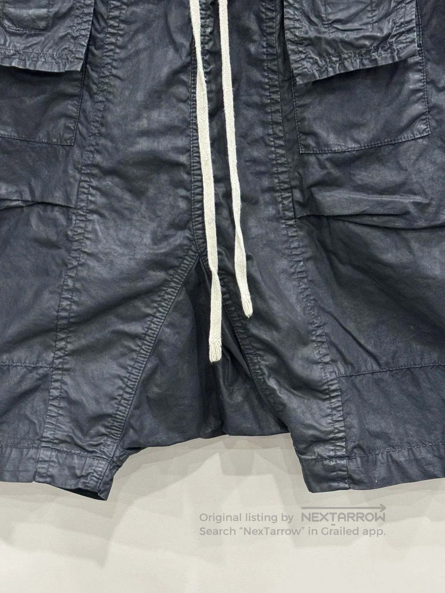 Rick Owens Rick Owens Waxed Shorts L. Size US 26 / EU 42 - 4 Thumbnail