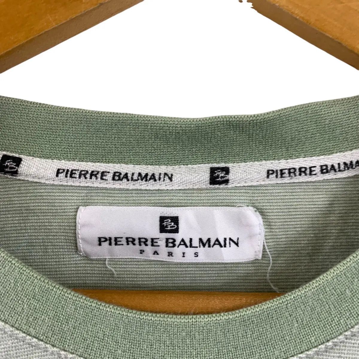 Pierre Balmain Vintage PIERRE BALMAIN PARIS Center Logo Tee Shirt Size L / US 10 / IT 46 - 4 Thumbnail