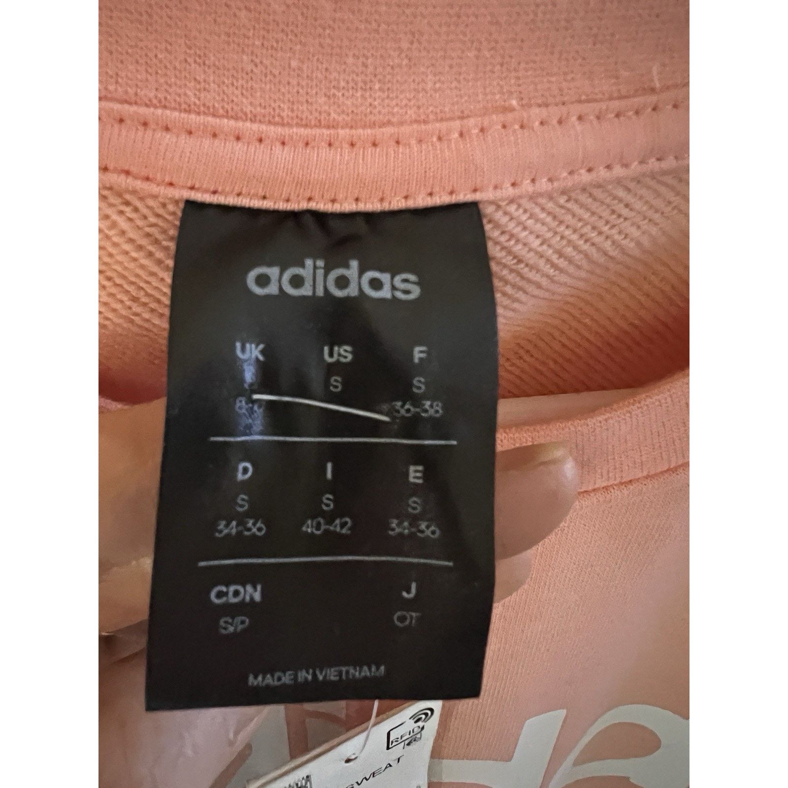 Adidas ADIDAS Spell Out Peach Pullover Graphic Sweatshirt Small New Size S / US 4 / IT 40 - 5 Thumbnail